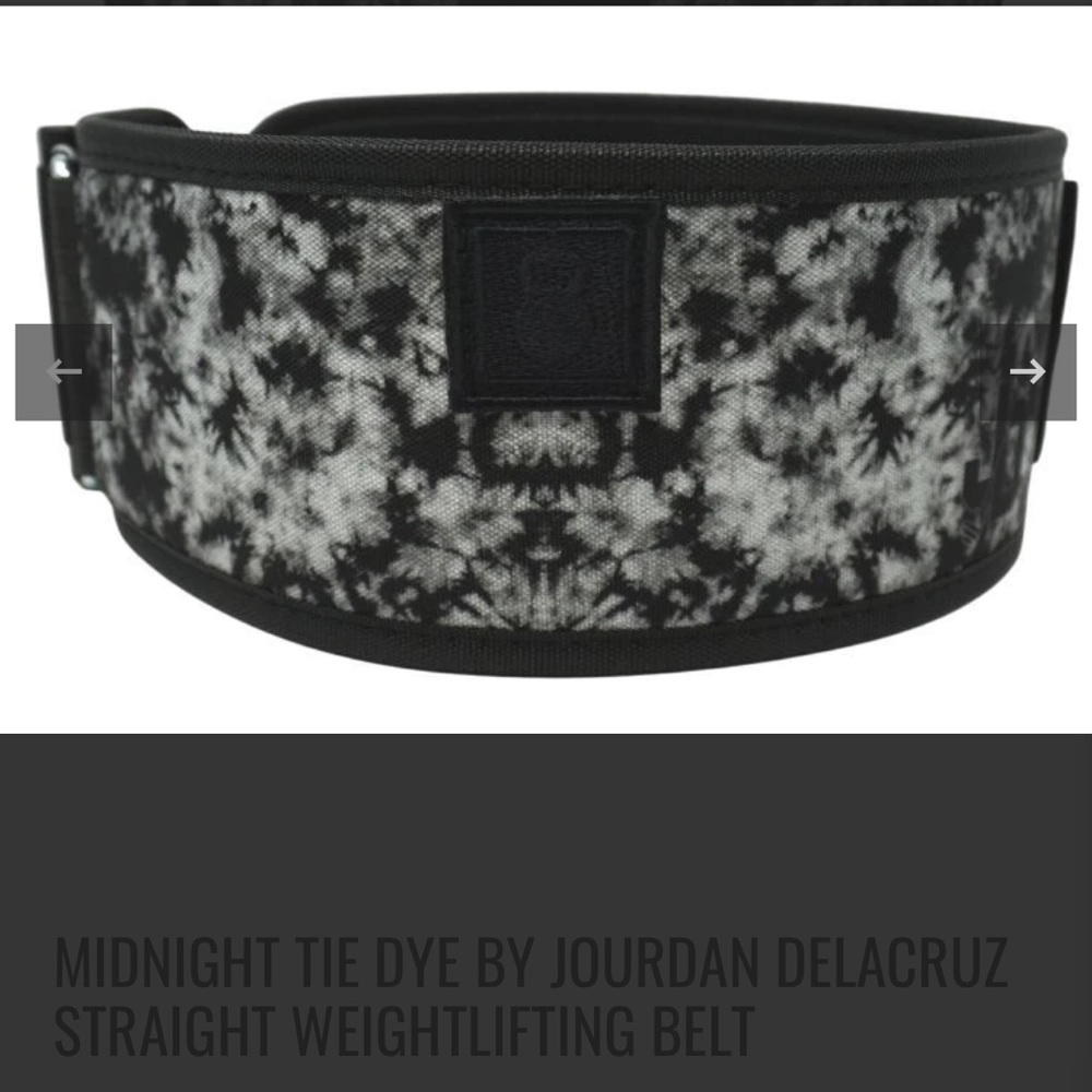 2POOD MIDNIGHT TIE DYE BY JOURDAN DELACRUZ STRAIGHT WEIGHTLIFTING BELT